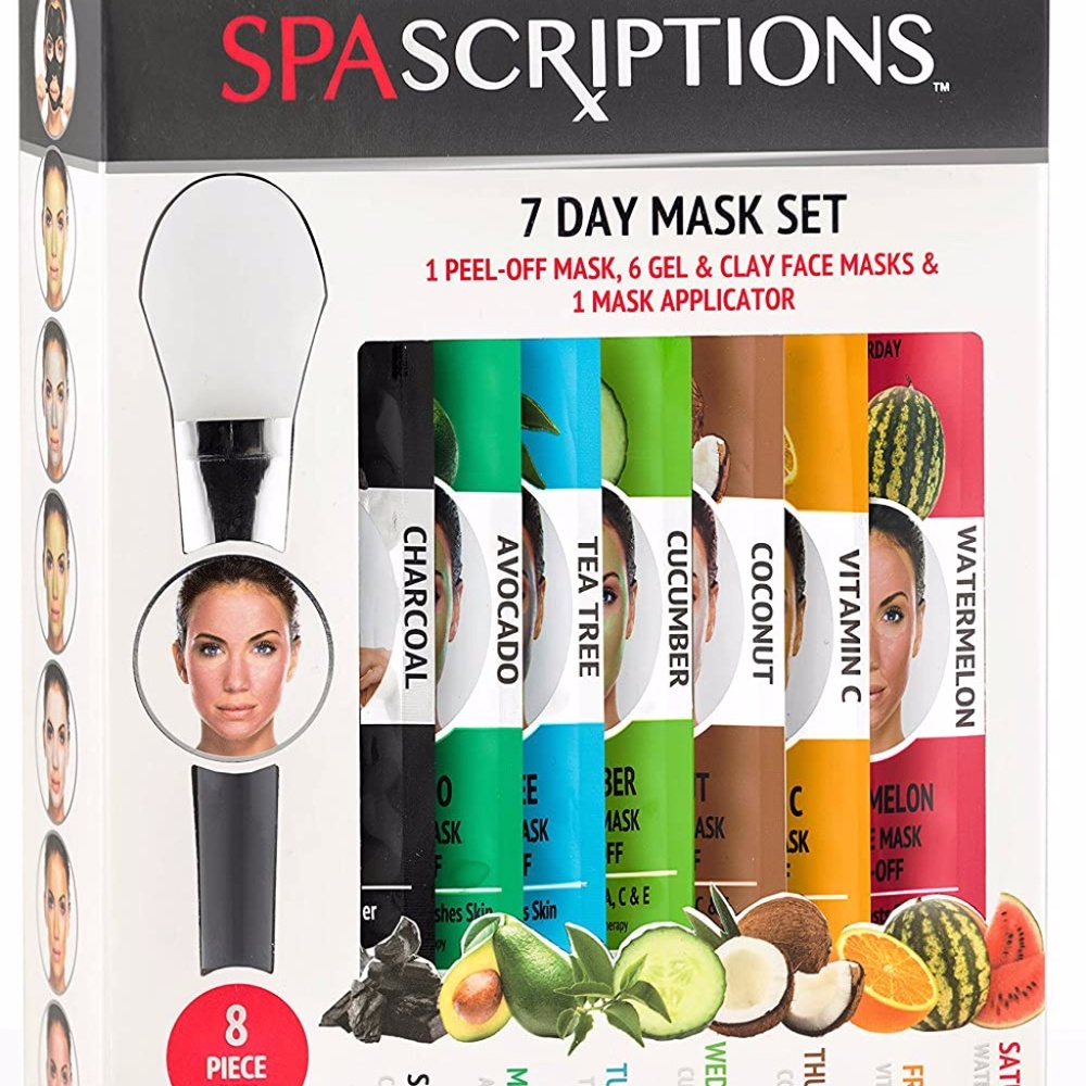 Spascriptions 7-day Facial Mask KitW/ Applicator Assorted Masks. Not in orig box
